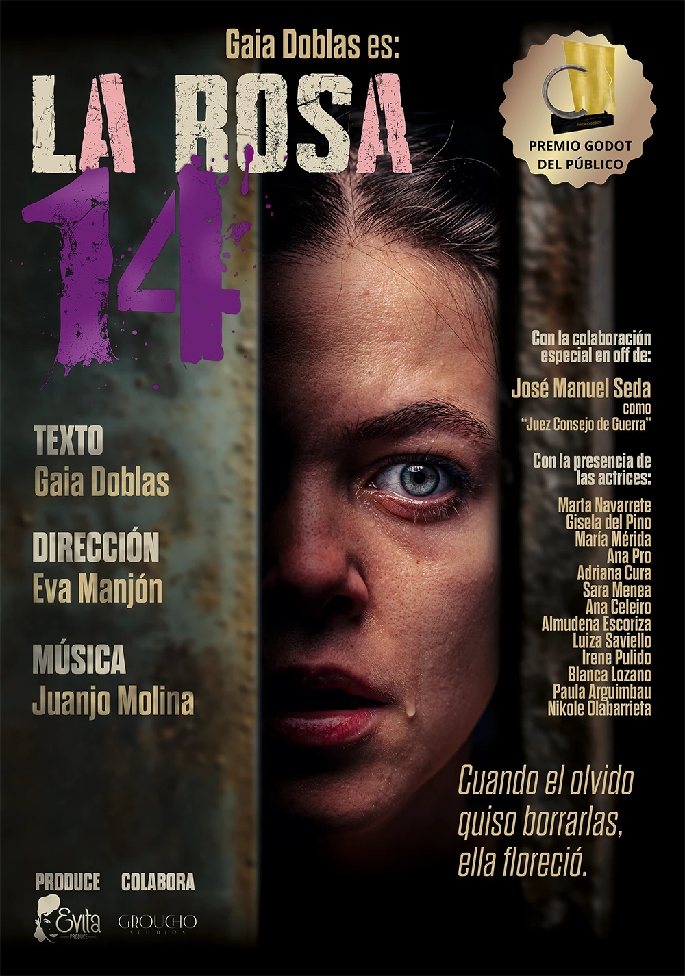 Cartel La Rosa 14 Premio Godot